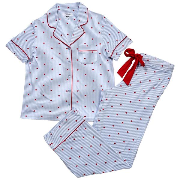 Womens Dreaming of Jules Short Sleeve Heart Pajama Set alternate view