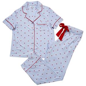 Womens Dreaming of Jules Short Sleeve Heart Pajama Set alternate view