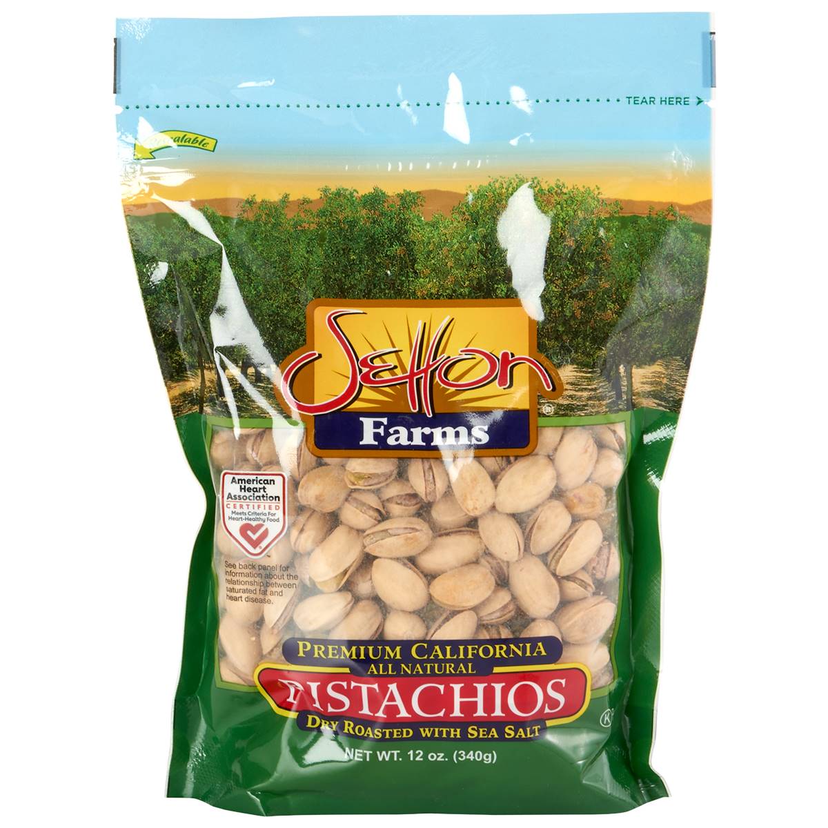 Salted Pistachios 12 Oz.