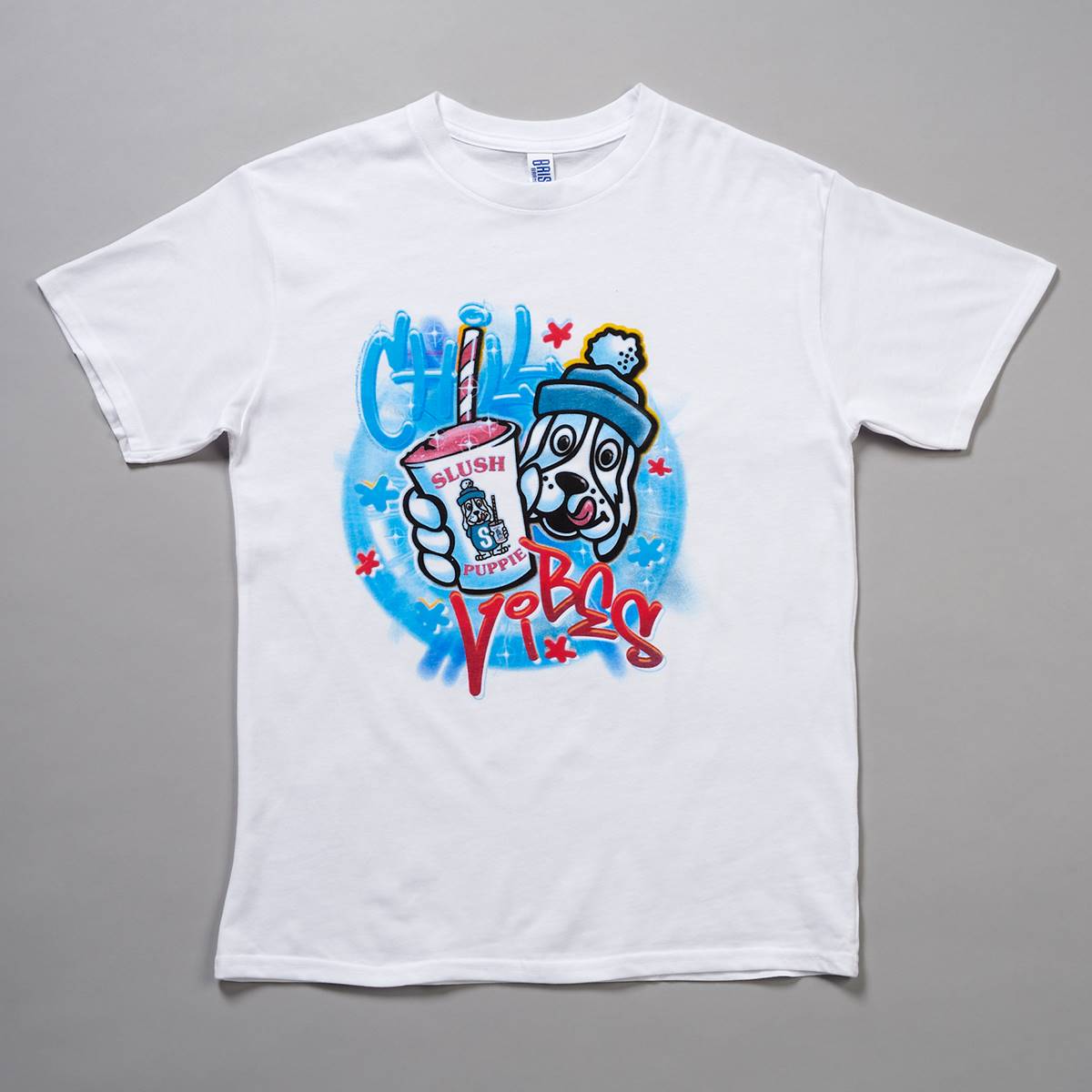 Young Mens Brisco Brands(tm) Slush Puppie Chill Vibes Graphic Tee