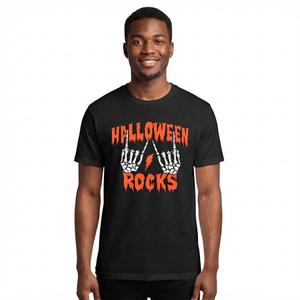 Young Mens Halloween Rocks Graphic Tee
