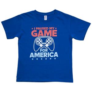 Boys (8-20) Paused Game Short Sleeve Tee - Royal Blue