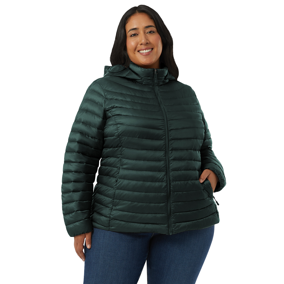 Plus Size 32 Degrees Packable Down Puffer Jacket