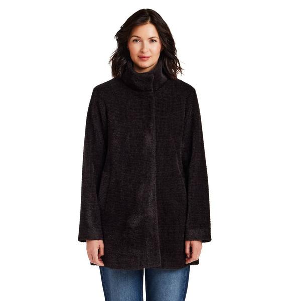 Womens Weatherproof(R) Houndstooth Cocoa Cozy Topper Coat