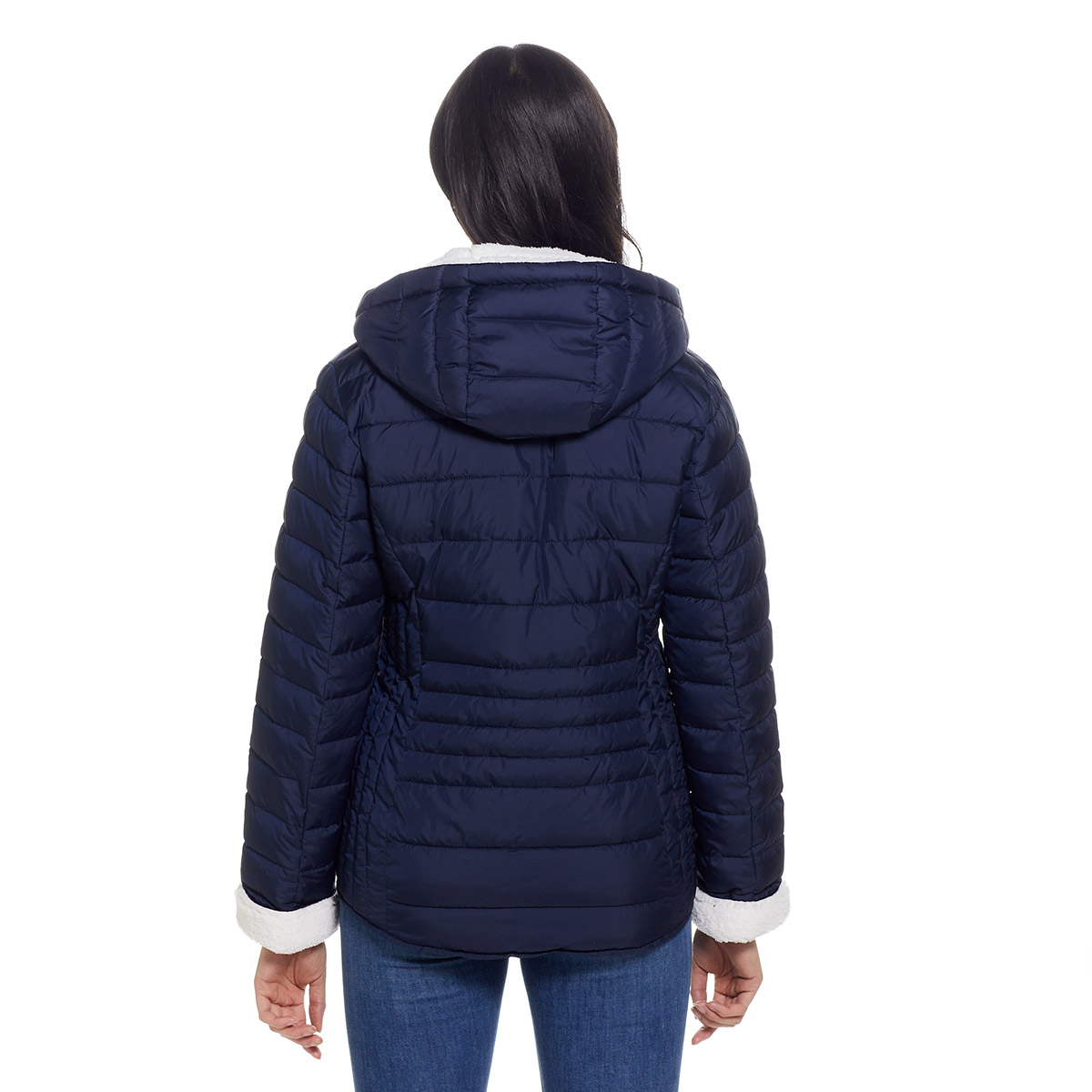 Womens Weatherproof(R) Sherpa Lined Puffer Jacket