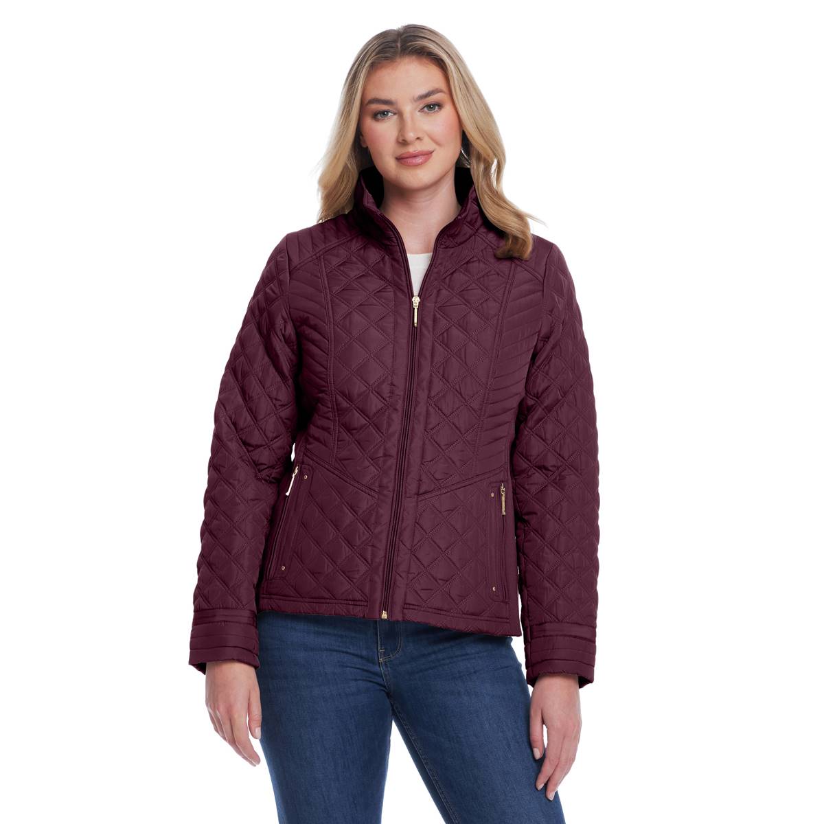 Petite Weatherproof(R) Quilted Walker Coat With Side Stretch