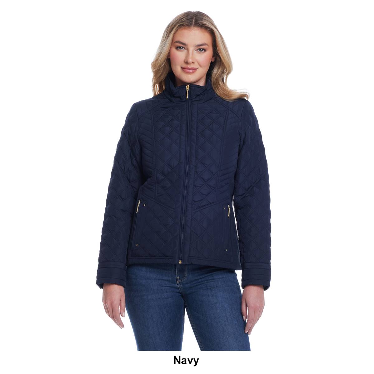 Petite Weatherproof(R) Quilted Walker Coat With Side Stretch