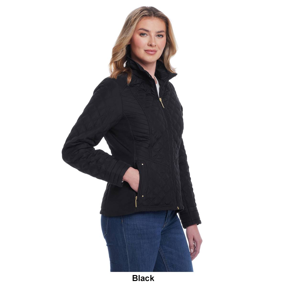 Petite Weatherproof(R) Quilted Walker Coat With Side Stretch