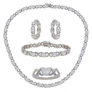 Gianni Argento 1/4ct. X Heart Set