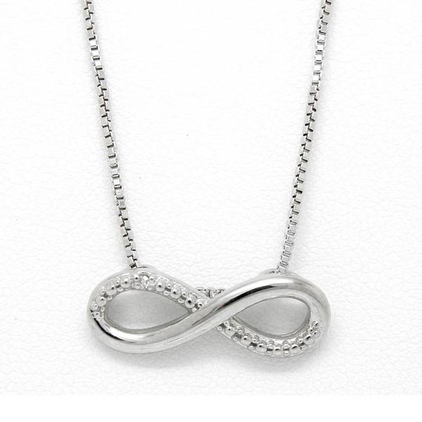 Gianni Argento Sterling & Diamond Accent Infinity Necklace