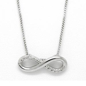 Gianni Argento Sterling & Diamond Accent Infinity Necklace