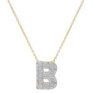 Gianni Argento 14kt. Gold 1/10ctw. Diamond Initial B Pendant