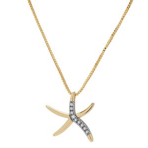 Gianni Argento 14kt. Gold over Sterling Silver Starfish Pendant