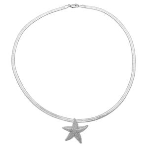 Gianni Argento 1/10ctw. Diamond Starfish Necklace