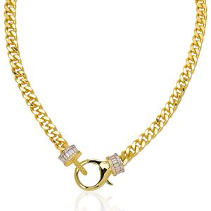 Gianni Argento 1/10ctw. Diamond Frontal Lobster Clasp Necklace