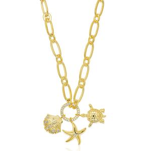 Gianni Argento 1/10ctw. Diamond Sea Life Charms Pendant