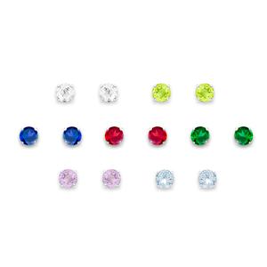 Gianni Argento 7pr. Sterling Silver Stud Earrings Set