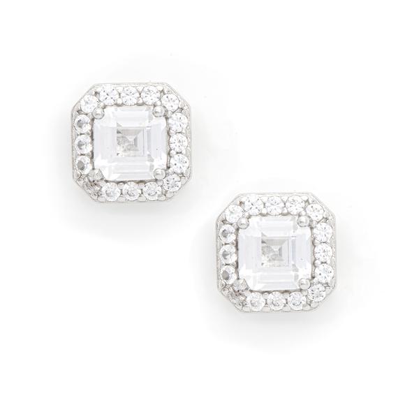 Gianni Argento Lab Created Sapphire Stud Earrings
