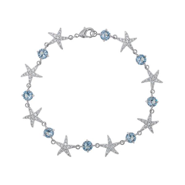 Gianni Argento Sterling Silver Starfish Laydown Bracelet