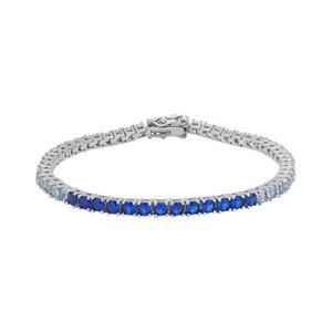 Gianni Argento Round Blue Ombre Bracelet