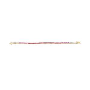 Gianni Argento Round Lab Grown Ruby Ombre Bracelet alternate view