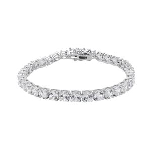 Gianni Argento Lab Grown White Sapphire Round Tennis Bracelet