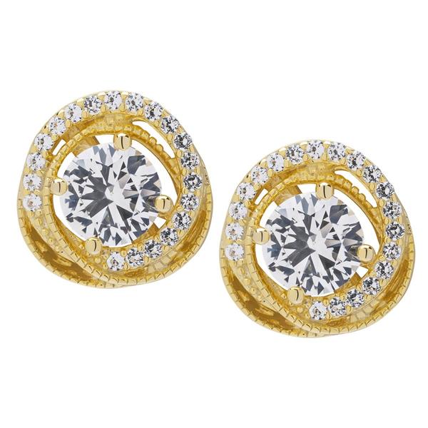 Gianni Argento 14kt. Yellow Gold Plated Love Knot Stud Earrings