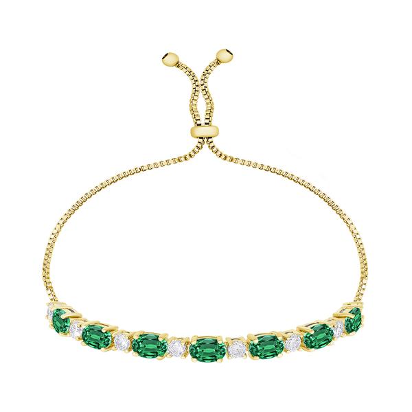 Gemstone by Gianni Argento Gold Oval Link Adjustable Bracelet