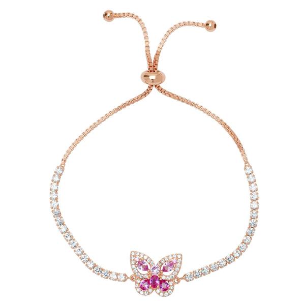 Gemstone by Gianni Argento Pink Sapphire Butterfly Bolo Bracelet alternate view