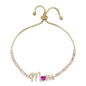 Gemstone by Gianni Argento Lab Grown Ruby Mom Adjustable Bracelet