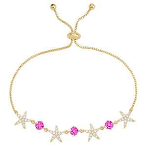 Gemstone by Gianni Argento Lab Ombre Starfish Link Bracelet