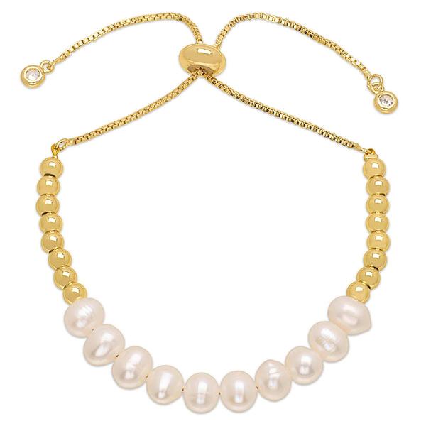 Gemstone by Gianni Argento Pearl & Bead Adjustable Bracelet