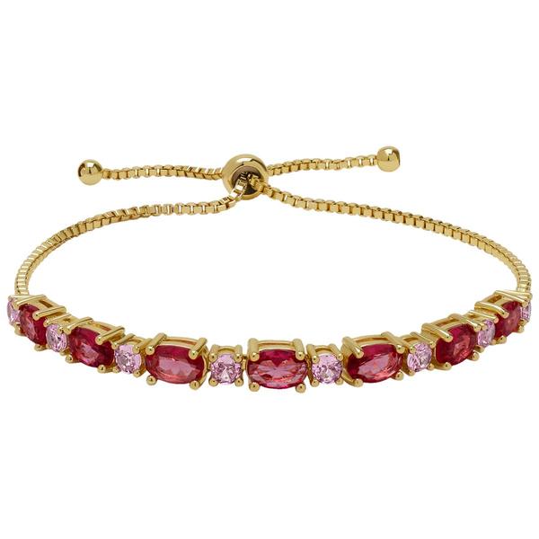 Gemstone by Gianni Argento Oval & Round Adjustable Bracelet