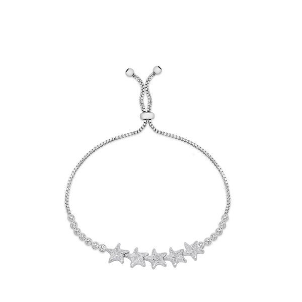 Gianni Argento Sea Life Silver Diamond Accent Star Bracelet