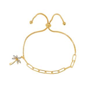Accents by Gianni Argento Diamond Palm Tree Paperclip Bracelet