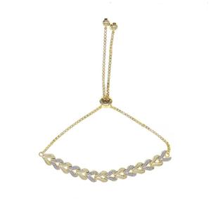 Accents by Gianni Argento Diamond Accent Chevron Laydown Bracelet