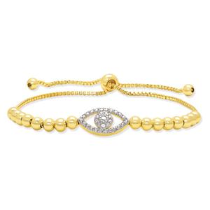 Accents by Gianni Argento Evil Eye Bead Adjustable Bracelet