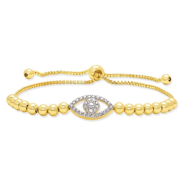 Accents by Gianni Argento Evil Eye Bead Adjustable Bracelet