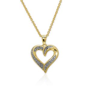 Accents by Gianni Argento Gold-Plated Open Heart Pendant