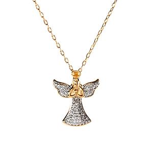 Accents by Gianni Argento Diamond Accent Plated Angel Pendant