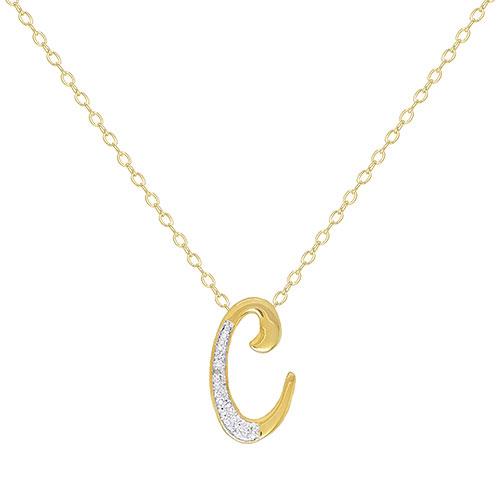 Accents by Gianni Argento Initial C Pendant Necklace