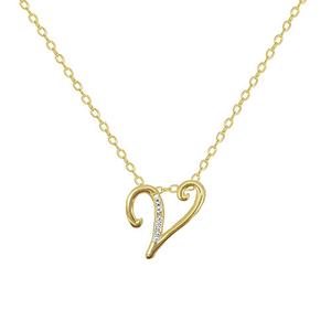 Accents by Gianni Argento Gold Plated Initial V Pendant Necklace
