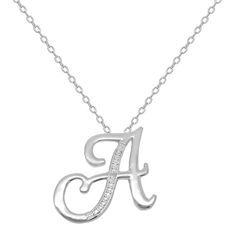 Accents By Gianni Argento Initial A Pendant Necklace