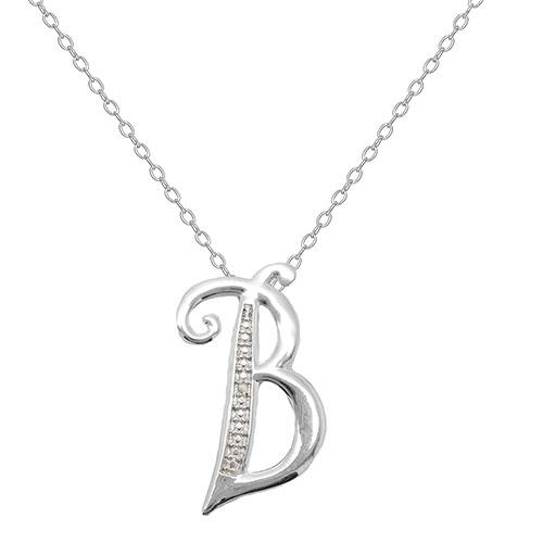 Accents by Gianni Argento Initial B Pendant Necklace