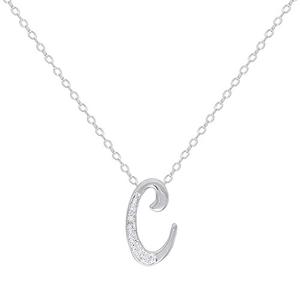 Accents by Gianni Argento Diamond Accent C Initial Necklace