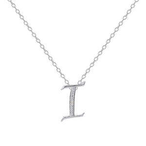 Accents by Gianni Argento Diamond Accent I Initial Necklace