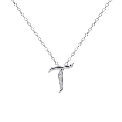 Accents by Gianni Argento Initial T Pendant Necklace
