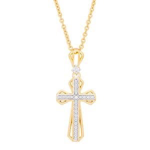 Accents by Gianni Argento Diamond Accent Cross Pendant