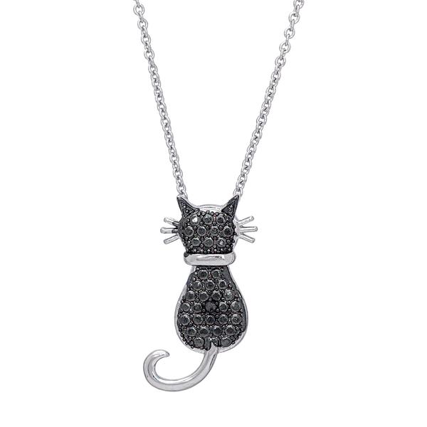 Accents by Gianni Argento Diamond Accent Cat Pendant