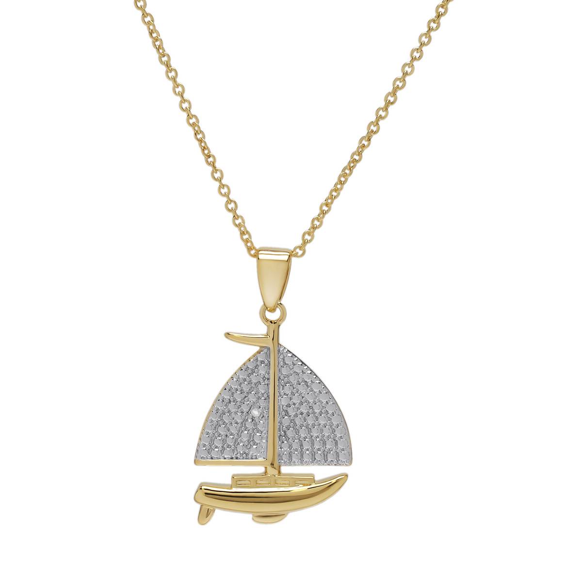 Accents By Gianni Argento Sailboat Pendant